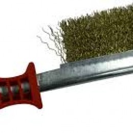 Корщетка для зачистки швов (латунная щетка, пластиковая ручка)