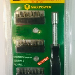 Набор отвертки с шестигранными битами на 1/4